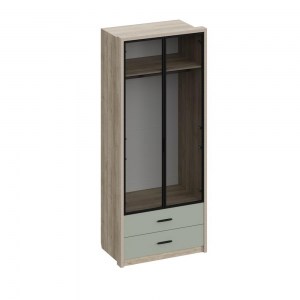 Юми ШК-3526 Шкаф 2-х дверный со стеклами и ящиками